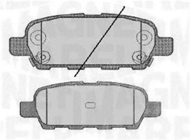 Тормозные колодки MAGNETI MARELLI для NISSAN JUKE (F15) 1.6 DIG-T 4x4