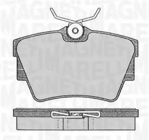 Тормозные колодки MAGNETI MARELLI для NISSAN PRIMASTAR Фургон (X83) 2.0