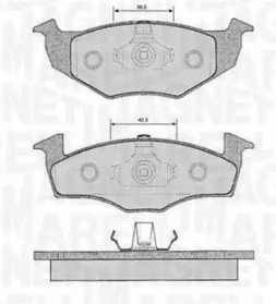 Запчасти для ТО MAGNETI MARELLI для VW POLO (6N1) 64 1.9 D