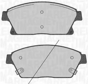 Дисковой тормозной механизм MAGNETI MARELLI для CHEVROLET CRUZE Station Wagon (J308) 1.4