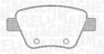 Тормозные колодки MAGNETI MARELLI для VW GOLF VI (5K1) 1.6