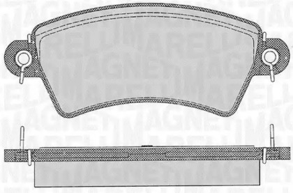 Дисковой тормозной механизм MAGNETI MARELLI для PEUGEOT 306 Кабриолет (7D, N3, N5) 1.8 16V
