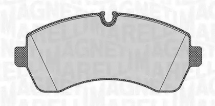 Тормозные колодки MAGNETI MARELLI для VW CRAFTER 30-50 c бортовой платформой/ходовая часть (2F_) 2.0 TDI