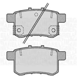 Тормозные колодки MAGNETI MARELLI для HONDA ACCORD VIII универсал (CW) 2.2 i-DTEC (CW3)