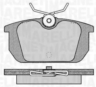 Тормозные колодки MAGNETI MARELLI для ALFA ROMEO 146 (930_) 1.7 i.e. 16V (930.B1)