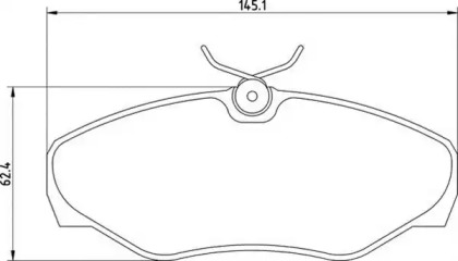Тормозные колодки MAGNETI MARELLI для NISSAN PRIMASTAR Фургон (X83) 2.0
