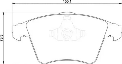 Дисковой тормозной механизм MAGNETI MARELLI для VW MULTIVAN V (7HM, 7HN, 7HF, 7EF, 7EM, 7EN) 1.9 TDI