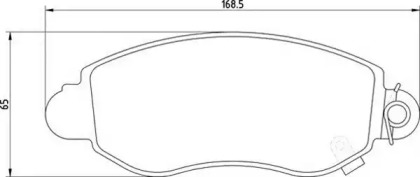 Тормозные колодки MAGNETI MARELLI для FORD TRANSIT c бортовой платформой/ходовая часть (FM_ _, FN_ _) 2.0 DI (F_E_, F_F_)