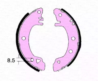 Барабанный тормозной механизм MAGNETI MARELLI для FORD SIERRA Хэтчбек (GBC) 1.3