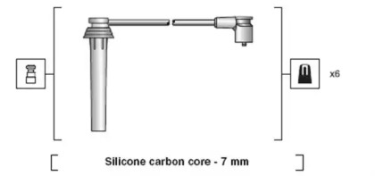 Свечной кабель / соединительные элементы MAGNETI MARELLI для FORD MONDEO III Turnier (BWY) 2.5 V6 24V