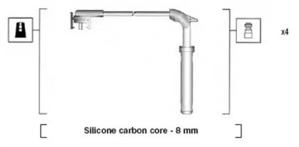 Система зажигания / накаливания MAGNETI MARELLI для FORD ORION III (GAL) 1.6 i