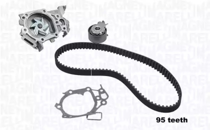 Водяной насос MAGNETI MARELLI для RENAULT CLIO III (BR0/1, CR0/1) 1.2 16V Hi-Flex (BR1U, CR1U)