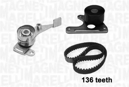 Комплект ремней ГРМ MAGNETI MARELLI для PEUGEOT 205 I (741A/C) 1.7 Diesel