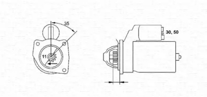 Стартер MAGNETI MARELLI для NISSAN PATROL III/1 Station Wagon (W160) 3.2 D (W160)