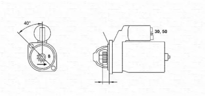 Система стартера MAGNETI MARELLI для NISSAN PRAIRIE (M10, NM10) 1.5 S (M10)