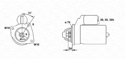 Стартер MAGNETI MARELLI для BMW 3 Compact (E36) 318 ti