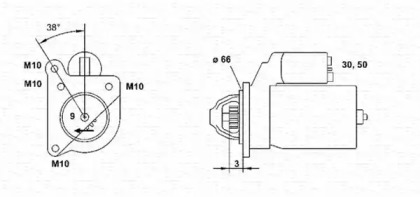 Система стартера MAGNETI MARELLI для RENAULT RAPID Фургон (F40_, G40_) 1.4 (F402)