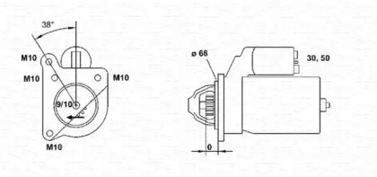 Система стартера MAGNETI MARELLI для RENAULT RAPID Фургон (F40_, G40_) 1.4 (F402)