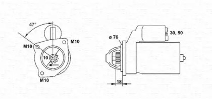 Система стартера MAGNETI MARELLI для FORD ESCORT VI Turnier (GAL) 1.8 D