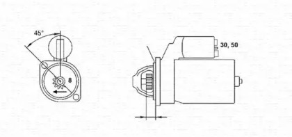 Стартер MAGNETI MARELLI для NISSAN SUNNY III Фургон (Y10) 1.6 i 16V