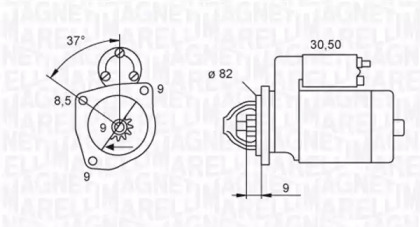 Система стартера MAGNETI MARELLI для ALFA ROMEO 146 (930_) 1.9 JTD (930.B4B)