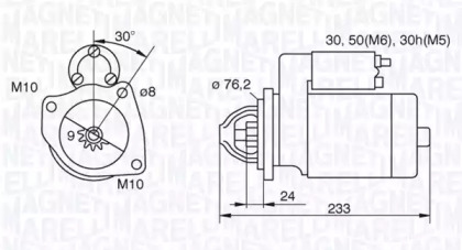 Стартер MAGNETI MARELLI для BMW 3 Compact (E36) 318 ti