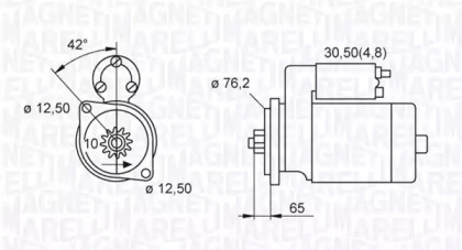 Система стартера MAGNETI MARELLI для VW MULTIVAN V (7HM, 7HN, 7HF, 7EF, 7EM, 7EN) 3.2 V6