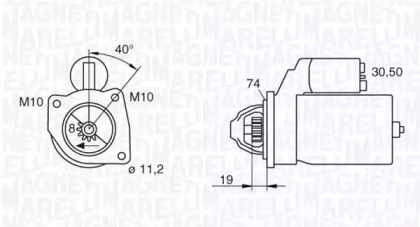 Стартер MAGNETI MARELLI для KIA RIO универсал (DC) 1.3