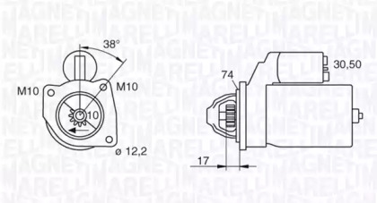 Система стартера MAGNETI MARELLI для KIA SHUMA (FB) 1.8 i 16V