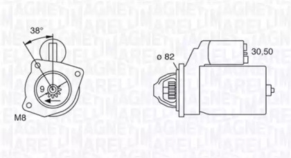 Стартер MAGNETI MARELLI для FIAT DUCATO c бортовой платформой/ходовая часть (230_) 2.5 TDI