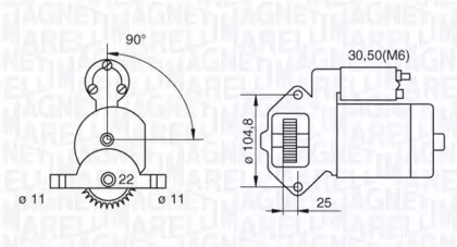 Система стартера MAGNETI MARELLI для FORD MONDEO III Turnier (BWY) ST220