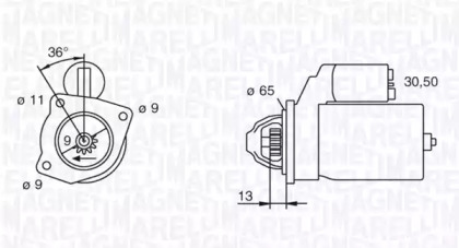 Система стартера MAGNETI MARELLI для ALFA ROMEO 146 (930_) 1.9 TD (930.B4A)