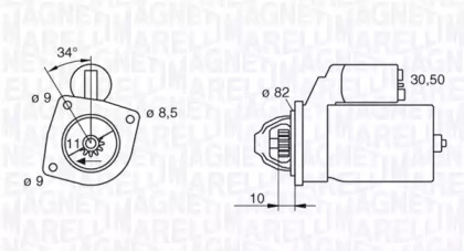 Система стартера MAGNETI MARELLI для ALFA ROMEO 146 (930_) 1.9 JTD (930.B4B)