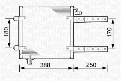 Конденсатор MAGNETI MARELLI для VW POLO (6N1) 64 1.9 D