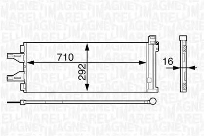 Кондиционер MAGNETI MARELLI для PEUGEOT BOXER c бортовой платформой/ходовая часть 2.2 HDi 110
