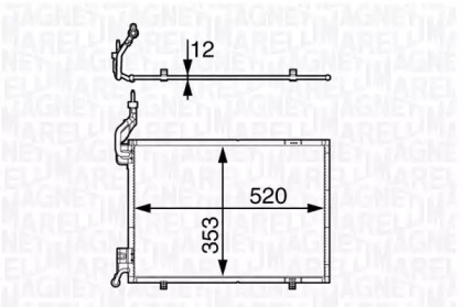 Конденсатор MAGNETI MARELLI для FORD FIESTA VI Van 1.6 TDCi