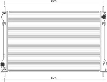 Водяной / масляный радиатор MAGNETI MARELLI для FORD TRANSIT c бортовой платформой/ходовая часть (FM_ _, FN_ _) 2.4 DI (F_A_, F_B_, F_C_, F_D_)