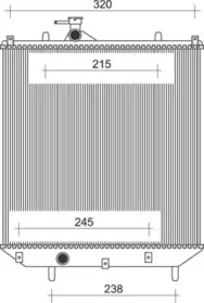 Водяной / масляный радиатор MAGNETI MARELLI для SUZUKI WAGON R+ (MM) 1.3 (RB 413)