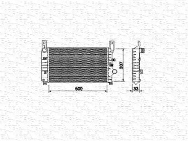 Водяной радиатор MAGNETI MARELLI для FORD FIESTA III (GFJ) 1.6