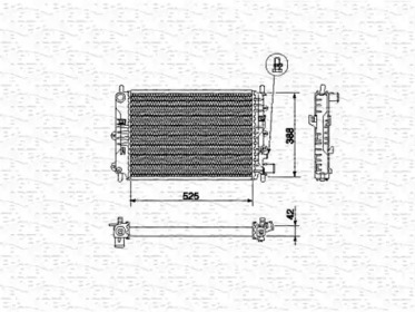 Водяной радиатор MAGNETI MARELLI для FORD ESCORT '95 Фургон (AVL) 1.8 D