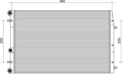 Водяной / масляный радиатор MAGNETI MARELLI для SKODA FABIA I Combi (6Y5) 1.9 TDI
