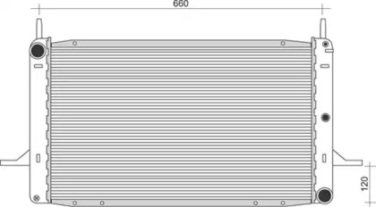 Водяной / масляный радиатор MAGNETI MARELLI для FORD SIERRA Хэтчбек (GBC, GBG) 1.8 TD