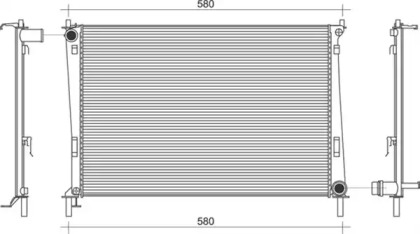 Водяной радиатор MAGNETI MARELLI для MAZDA 2 (DY) 1.25