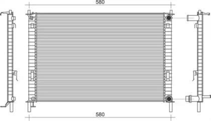 Водяной радиатор MAGNETI MARELLI для FORD FIESTA V Van 1.3
