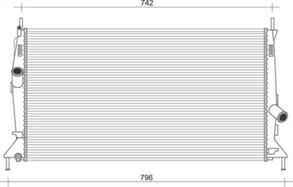 Водяной / масляный радиатор MAGNETI MARELLI для FORD FOCUS II Кабриолет 1.6