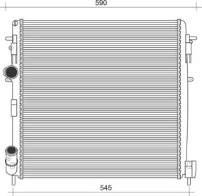 Водяной радиатор MAGNETI MARELLI для NISSAN KUBISTAR (X76) 1.5 dCi