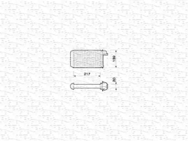 Салонный теплообменник MAGNETI MARELLI для PEUGEOT 205 I (741A/C) 1.7 Diesel