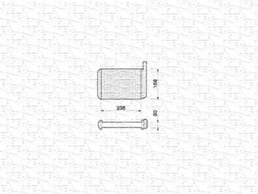Салонный теплообменник MAGNETI MARELLI для VW SCIROCCO (53) 1.6