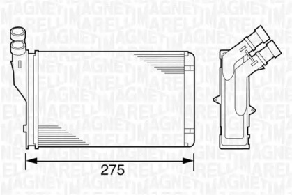 Салонный теплообменник MAGNETI MARELLI для PEUGEOT 306 Кабриолет (7D, N3, N5) 1.8 16V