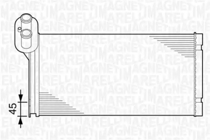 Салонный теплообменник MAGNETI MARELLI для VW TRANSPORTER IV c бортовой платформой/ходовая часть (70XD) 1.9 D